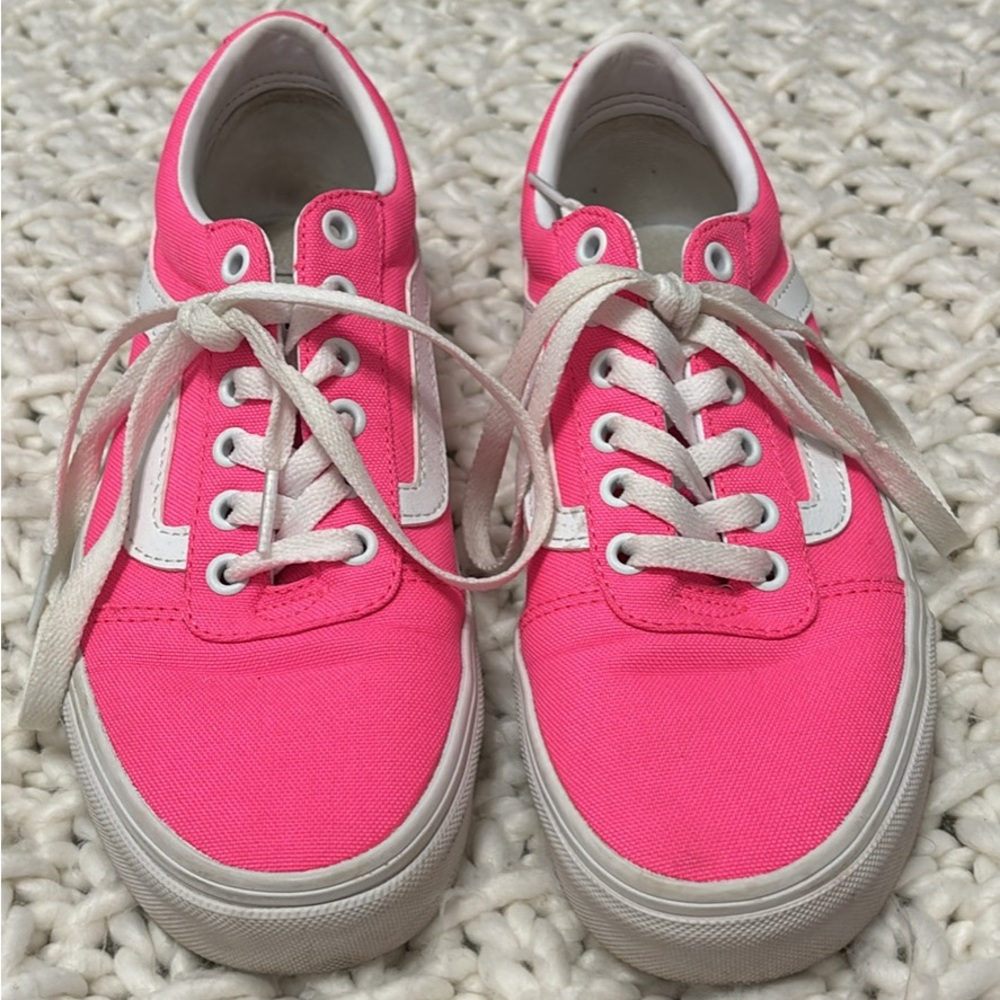 Vans Women's Pink Canvas Sneakers